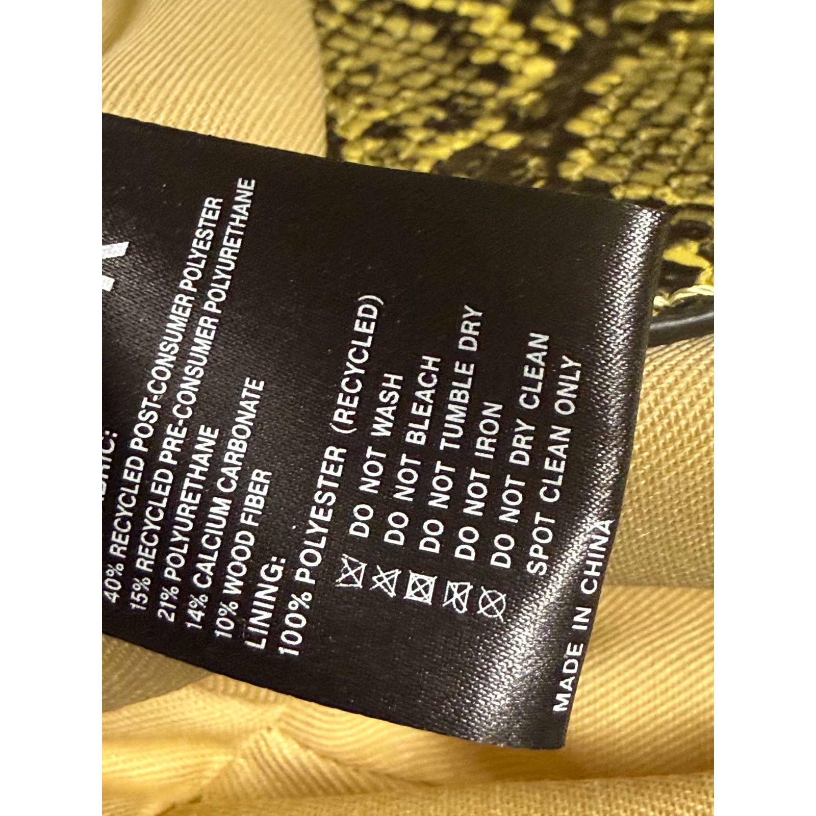 Hvisk Scape Small Shell Yellow Snakeskin Vegan Leather Shoulder Bag H2354 Nwt — image 8 of 8